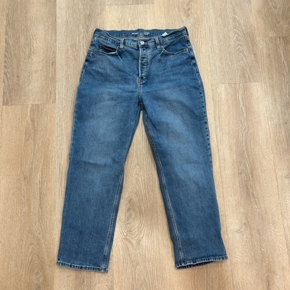 Old Navy sky high straight jeans